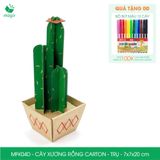  MFK04D - Cây xương rồng carton - Trụ - 7x7x18.5 cm 