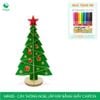  MFK05 - Cây thông Noel lắp ráp bằng carton - 14x14x25 cm 