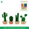 MFK04 - Cây xương rồng lắp ráp bằng giấy carton để bàn trang trí, bộ xếp hình sáng tạo nhiều kích thước 