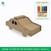 MFK06B - Xe cảnh sát lắp ráp bằng carton - 18x7x8 cm 