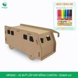 MFK06C - Xe bus lắp ráp bằng carton - 20x8x9 cm 