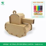  MFK06E - Xe tăng lắp ráp bằng carton - 16x8x14 cm 