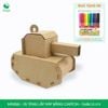  MFK06E - Xe tăng lắp ráp bằng carton - 16x8x14 cm 