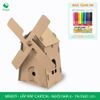 MFK07F - Nhà giấy lắp ráp bằng carton - Mẫu 6 - 19x10x21 cm 