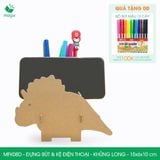  MFK08D - Đựng bút & kệ điện thoại lắp ráp carton - Khủng long - 15x6x10 cm 