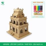  MFK09B - Mô hình lắp ráp bằng carton - Tháp Rùa - 20x14x25 cm 