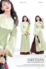 Áo dài Ánh Xuân - Xanh non nhạt