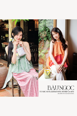 Túi đan Bàu Ngọc - Kèm keyring hạt và tua rua hồ điệp