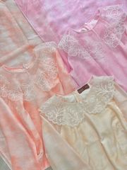 Áo dài cổ sen An Dung - Phấn kem