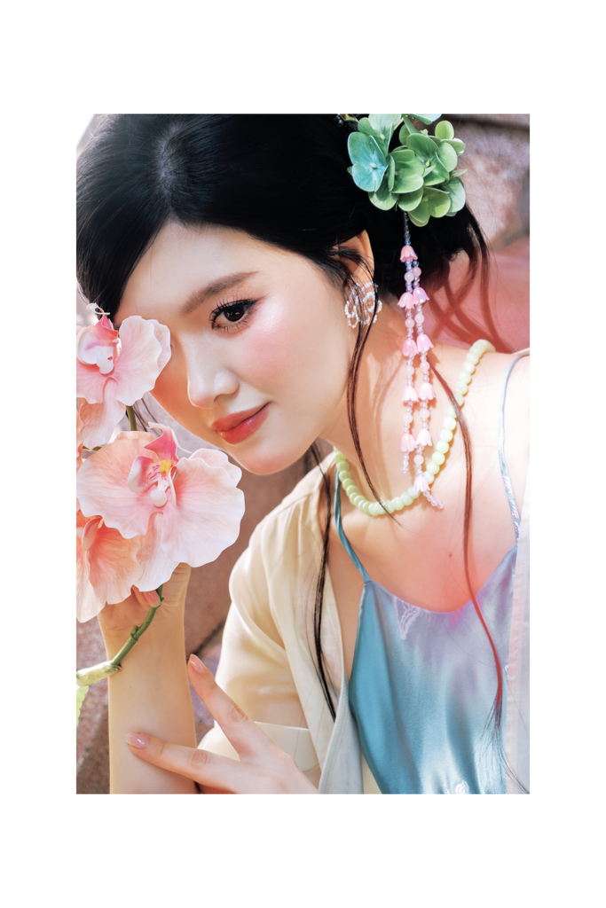 Đầm cổ yếm Tiên Dung - Xanh ngọc