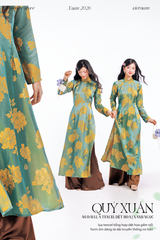 Áo dài Truyền thống Quý Xuân - Xanh ngọc