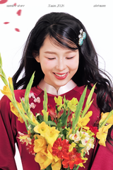 Áo dài Ánh Xuân - Đỏ