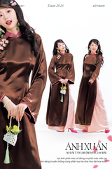 Áo dài Ánh Xuân - Nâu