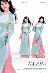 Áo dài Ánh Xuân - Xanh biển nhạt