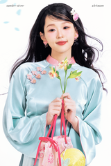 Áo dài Ánh Xuân - Xanh biển nhạt