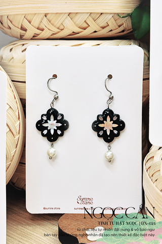 Hoa tai đất nung Ngọc Cẩn - Tinh tú hạt ngọc