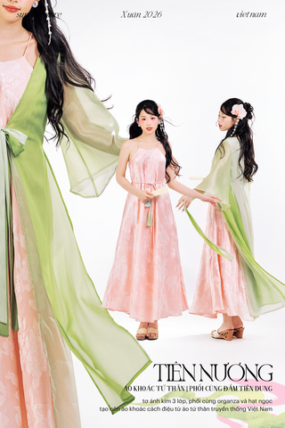 Áo khoác tứ thân Tiên Nương - Xanh cốm