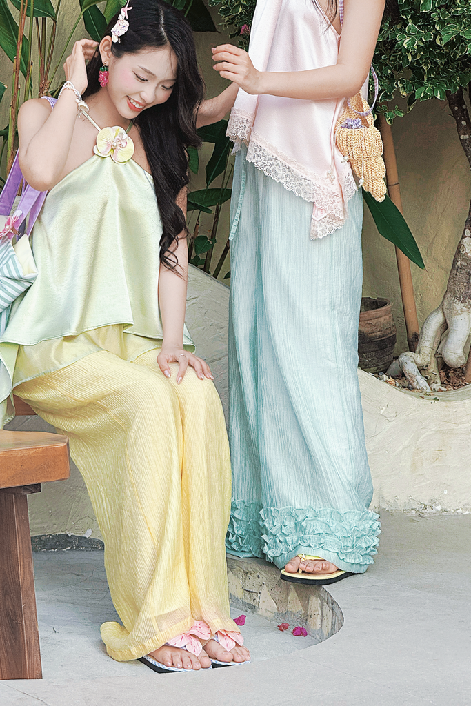 Quần tơ Thạch thủy tinh - Xoài