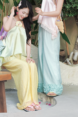 Quần tơ Thạch thủy tinh - Xoài