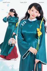 Áo dài Ánh Xuân - Xanh cổ vịt