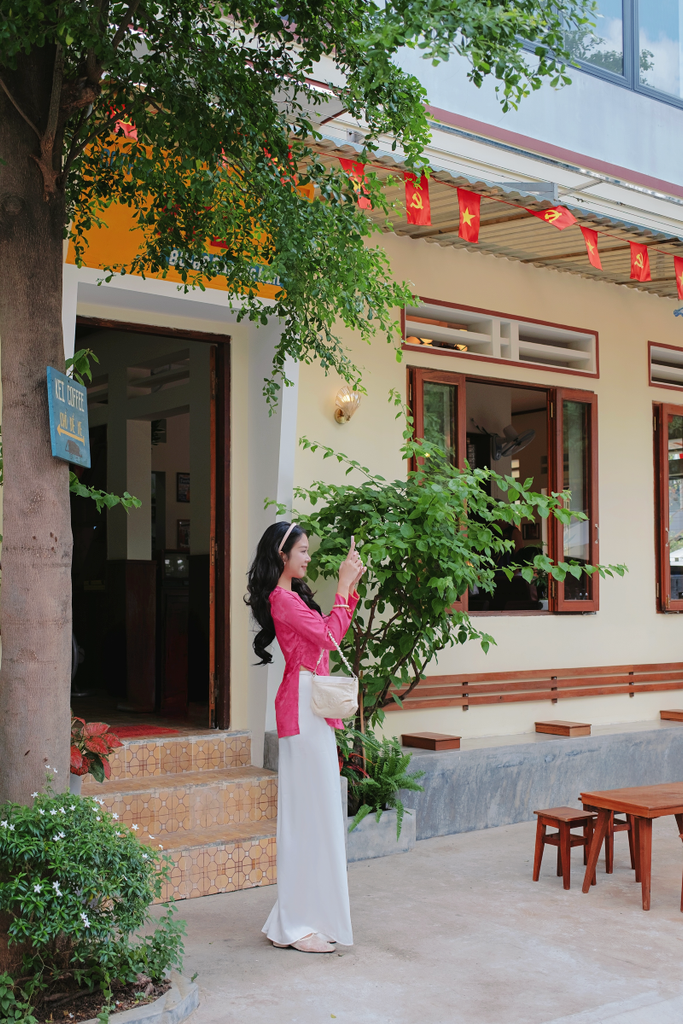 Áo bà ba gấm Hồ Điệp - Hồng sen