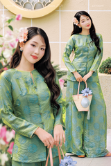 Áo bà ba Phượng Châu - Xanh ngọc