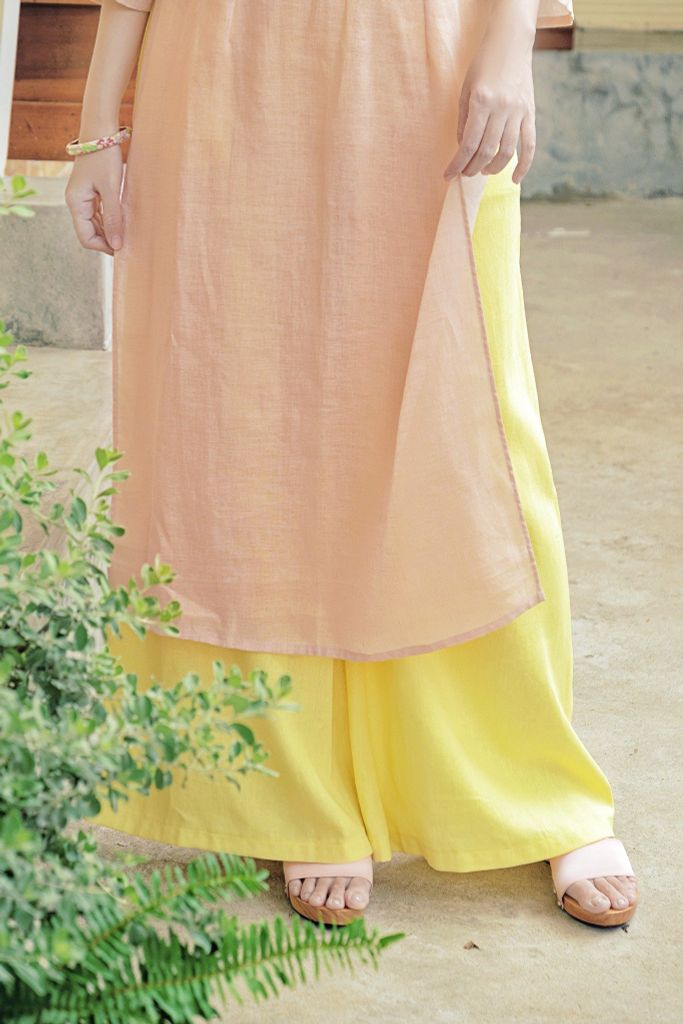 Quần linen Trúc Chi - Vàng sáng
