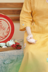 Áo dài linen Thêu tay Nguyệt Mai