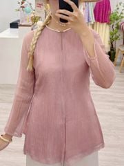 Áo bà ba Cách tân Út Thơ - Hồng tro