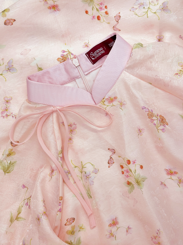 Áo dài dáng suôn An Phương - Vườn hồng