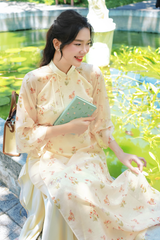 Áo dài dáng suôn An Phương - Vườn nắng