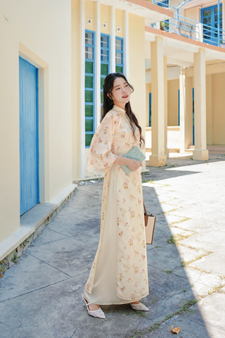 Áo dài dáng suôn An Phương - Vườn nắng