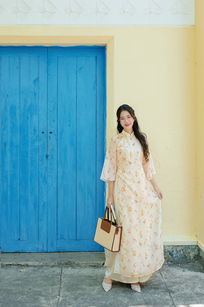 Áo dài dáng suôn An Phương - Vườn nắng