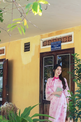 Áo dài dáng suôn An Phương - Vườn thu