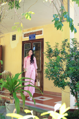 Áo dài dáng suôn An Phương - Vườn thu