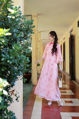 Áo dài dáng suôn An Phương - Vườn thu