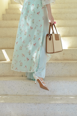 Áo dài dáng suôn An Phương - Vườn xanh