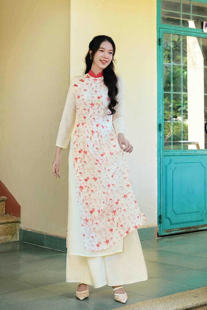 Áo dài Truyền thống Quỳnh Thi