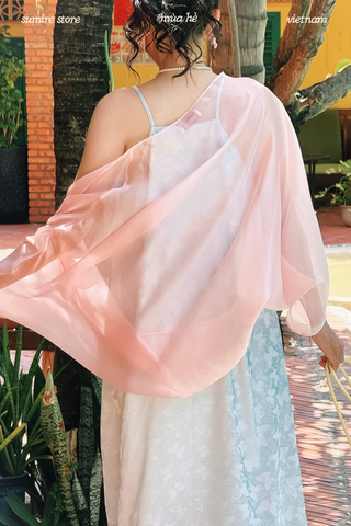 Áo khoác tơ Nắng trời - Bình minh (hồng)