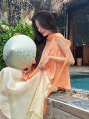 Áo vạc bay Hồ Điệp - Cam ngọt