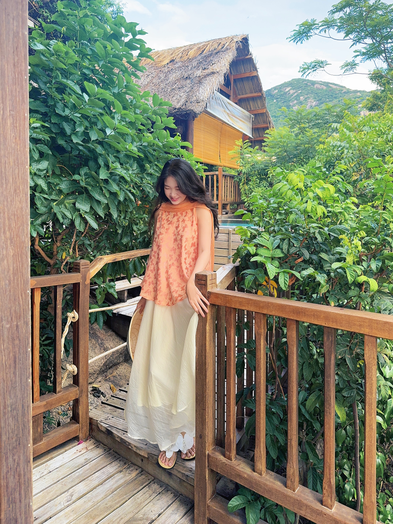 Áo vạc bay Hồ Điệp - Cam ngọt