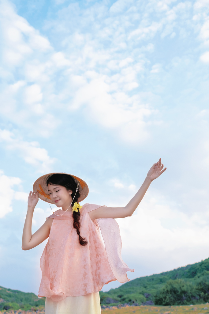 Áo vạc bay Hồ Điệp - Hồng nhạt