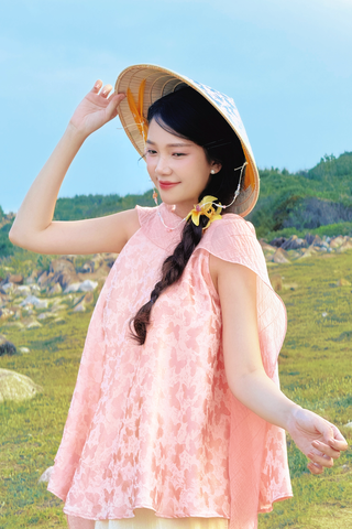 Áo vạc bay Hồ Điệp - Hồng nhạt