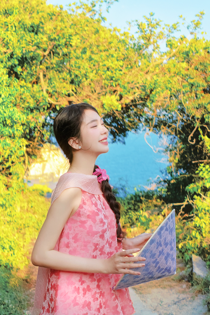 Áo vạc bay Hồ Điệp - Hồng sáng