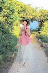 Áo vạc bay Hồ Điệp - Hồng sáng