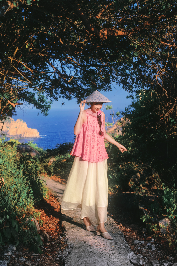 Áo vạc bay Hồ Điệp - Hồng sáng