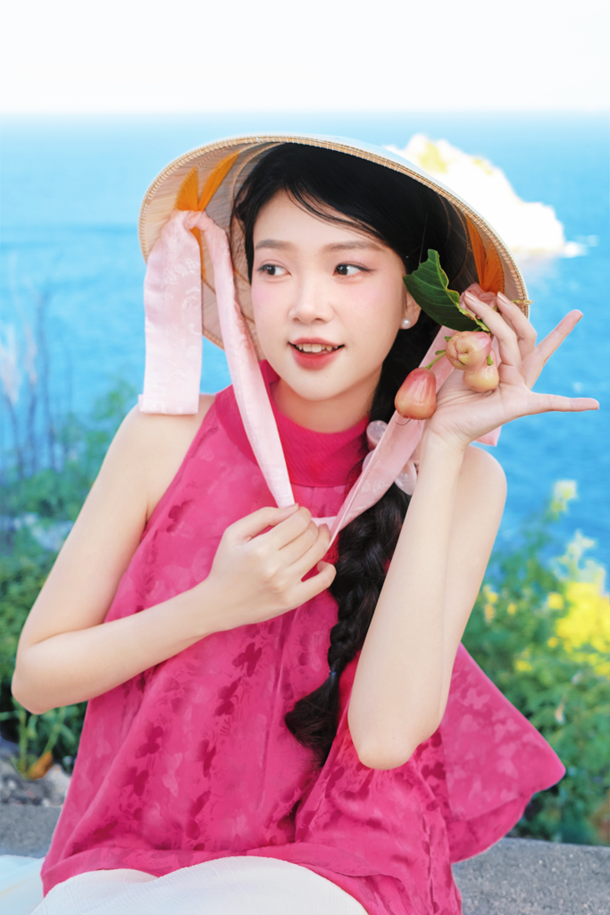 Áo vạc bay Hồ Điệp - Hồng sen