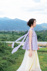 Áo vạc bay Hồ Điệp - Tím ánh xanh