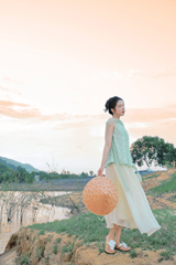 Áo vạc bay Hồ Điệp - Xanh non