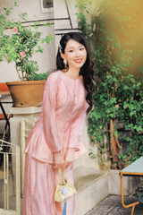 Áo bà ba Phượng Châu - Hồng nhạt